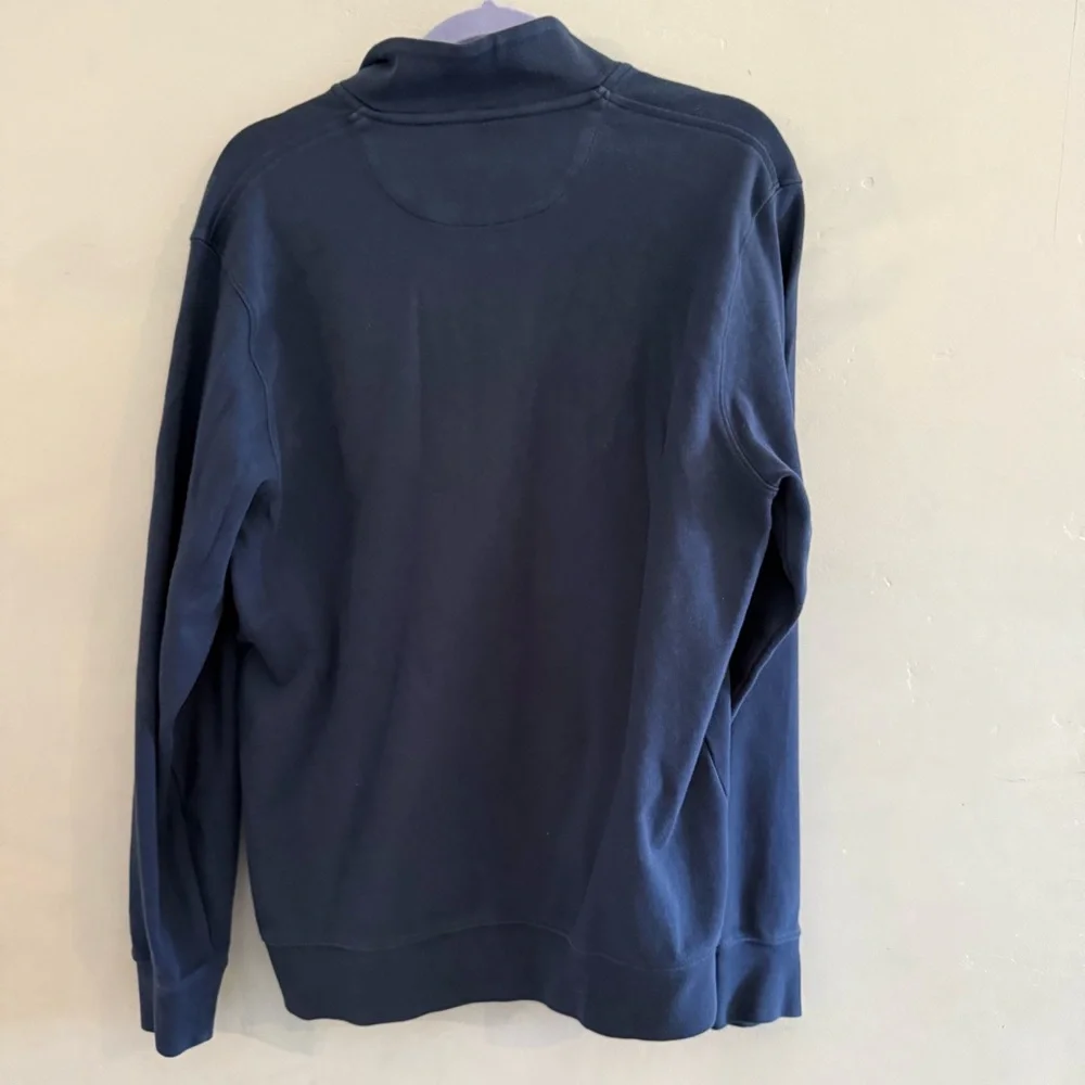Vineyard Vines Men's Navy Quarter Zip Sweater